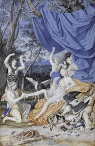 Francês: Marie-Thérèse da Áustria como Diana de Joseph Werner the Younger