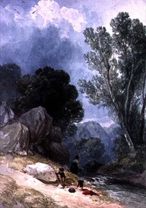 Paisagem com figuras de Joseph William Allen