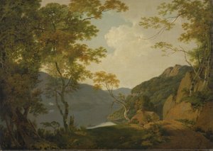 Cena do Lago de Joseph Wright of Derby