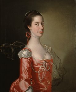 Retrato de uma Senhora, c.1760 (óleo sobre tela) de Joseph Wright of Derby