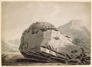 The Bowderstone Borrowdale de Joseph Wright of Derby