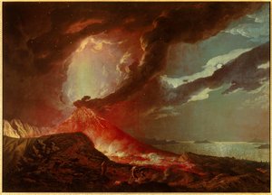 A erupção da Vesúvia com ilhas na Baía de Nápoles em 1776 Pintura de Joseph Wright de Derby (1734-1797) 1776 Coleção privada