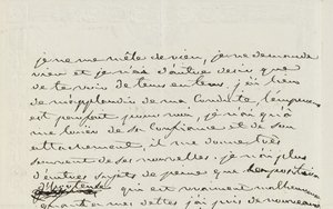 Carta autografada para Eugene de Beauharnais, Paris, 2 de janeiro de 1809 (caneta e tinta sobre papel) de Josephine de Beauharnais