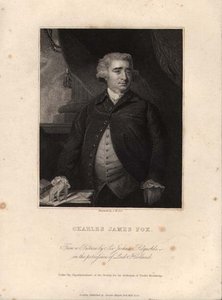 Charles James Fox (1749-1806), gravado por John William Cook (gravura) de Joshua (after) Reynolds