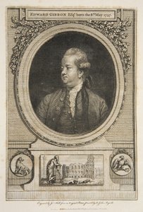 Edward Gibbon, Esq., pub. 1730 (gravura) de Joshua (after) Reynolds