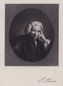 Laurence Sterne, escritor e clérigo irlandês, autor de Tristram Shandy (gravura) de Joshua (after) Reynolds
