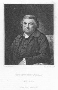 O Reverendo Thomas Warton, crítico e poeta historiador inglês (gravura) de Joshua (after) Reynolds