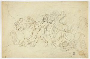 Batalha de Lapiths e Centauros de Joshua Cristall