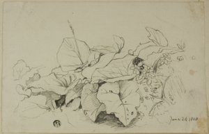 Moita de folhas e flores de Joshua Cristall
