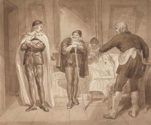 Gil Blas, Enquanto Pratica Medicina sob a orientação do Dr. Sangrado, Encontra o Dr. Cuchillo na Cabeceira da Mercearia de Joshua Cristall