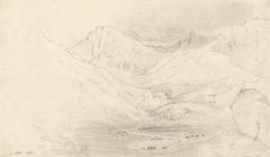 O Vale de Nant Ffrancon, Caernarvonshire de Joshua Cristall