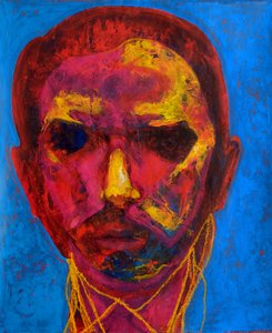 Retrato colorido e intenso de Joshua Hoskins