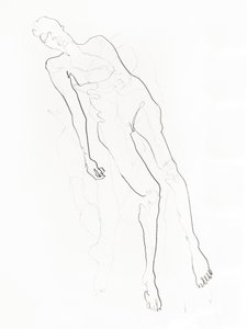 Desenho de um nu sereno de Joshua Hoskins