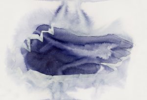 Abstrato em índigo suave de Joshua Hoskins