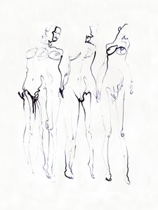 Três figuras elegantes de Joshua Hoskins