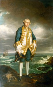 Almirante Edward Boscawen (1711-1761), c.1750-60 (óleo sobre tela) de Joshua Reynolds