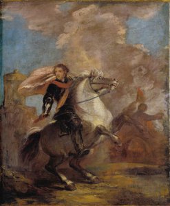 Um oficial a cavalo de Joshua Reynolds