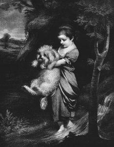 Cruzando o ribeiro, c1767, 1911 de Joshua Reynolds