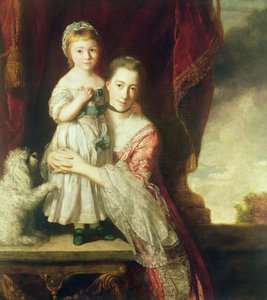Georgiana, Condessa Spencer com Lady Georgiana Spencer, 1759-61