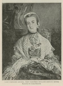 Lady Caroline Lennox, primeira baronesa da Holanda de Joshua Reynolds