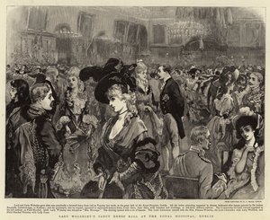 Bola de fantasia de Lady Wolseley no Royal Hospital, em Dublin de Joshua Reynolds