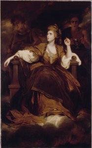 A Sra. Siddons como musa trágica de Joshua Reynolds