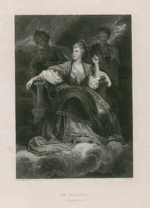 Sra. Siddons como a musa trágica de Joshua Reynolds