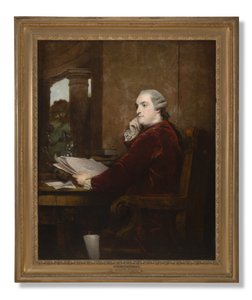 Retrato de William Henry Cavendish Bentinck, 3º Duque de Portland em sua mesa, 1771 de Joshua Reynolds