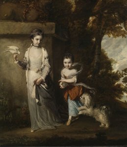 Retrato das senhoras Amabel e Mary Jemima Yorke, c.1761 de Joshua Reynolds