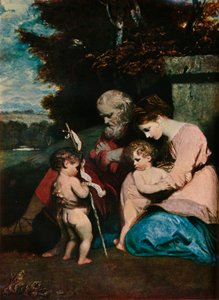 A Sagrada Família com o Menino São João, 1788-9 de Joshua Reynolds
