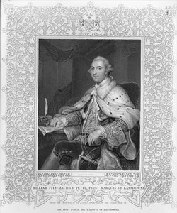 William Fitz-Maurice Petty, primeiro marquês de Lansdowne, gravado por H. Robinson de Joshua Reynolds