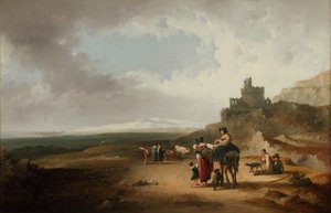Paisagem Romântica 1835 (Óleo sobre tela)