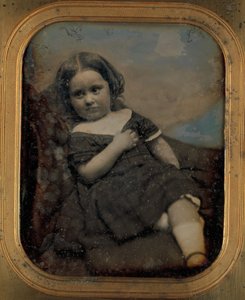 Augusta Hawes aos quatro anos, década de 1850. Criadores: Josiah Johnson Hawes, Albert Sands Southworth.