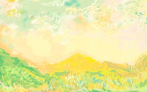 Campos ensolarados em tons pastel de Josie George