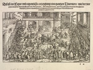 Um Torneio, 1565. de Josse Amman