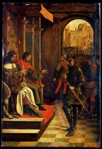 São Sebastião antes dos imperadores Diokletian e Maximian, final do século XV