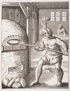 O Padeiro. Reprodução do século XIX do século XVI (gravura)