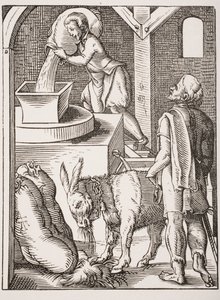 O Miller. Reprodução do século XIX da gravura do século XVI por Jost Amman de Jost (after) Amman