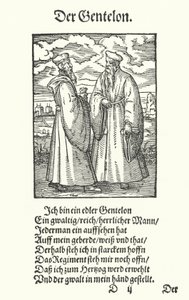 Os Nobres (gravura) de Jost (after) Amman