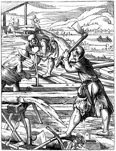 Carpinteiros, século XVI 1849 de Jost Amman
