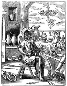 Coppersmith, século XVI, 1849. de Jost Amman