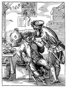 Dentista, século XVI, 1849. de Jost Amman