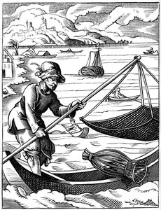 Pescador, século XVI, 1849. de Jost Amman