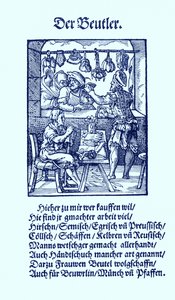 Fabricante de sacos de couro de Jost Amman