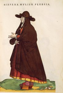 Uma camponesa espanhola. De Habitus praecipuorum popularum, por Jost Amman de Jost Amman