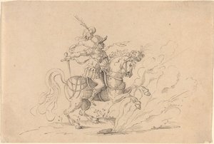 O sacrifício de Marcus Curtius de Jost Amman