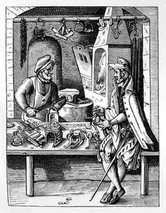 O fabricante de esporas, c1559-1591 de Jost Amman