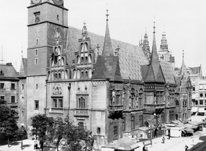 Câmara Municipal, Breslau (dia moderno de Wroclaw) Polónia, c.1910