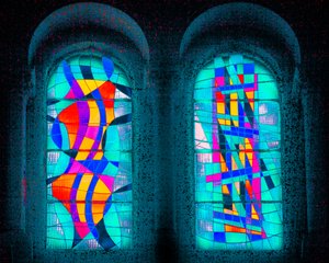 Luz ao meio-dia, da série Eglise St Pierre d "Arene, 2015 (fotografia) de Joy Lions