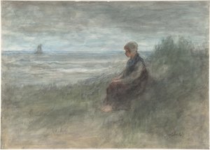 Rapaziga nas dunas de Jozef Israëls